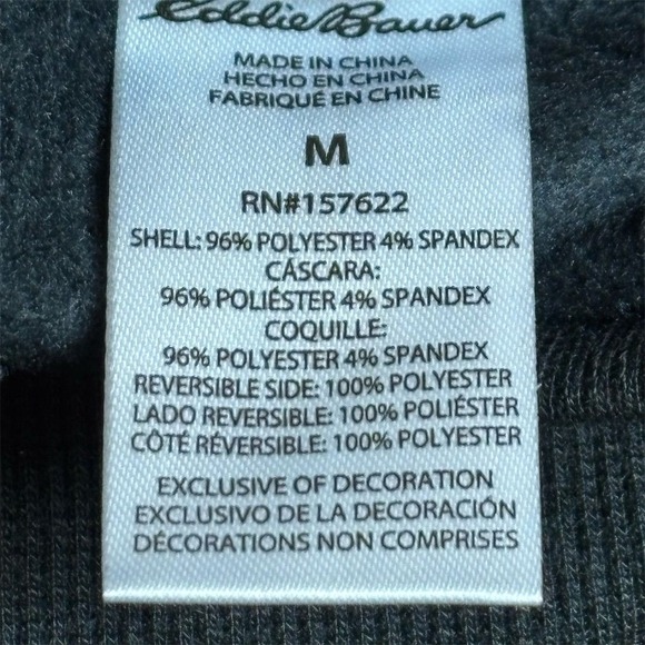 Eddie Bauer Men's Black Crewneck Sweatshirt Size M Long Sleeve Casual - Picture 5 of 8